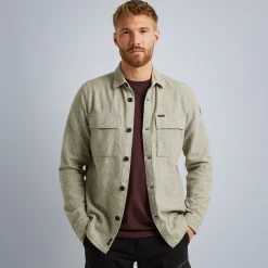 PME Legend Tops*Shirt Jacket In Cotton Grey