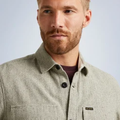 PME Legend Tops*Shirt Jacket In Cotton Grey