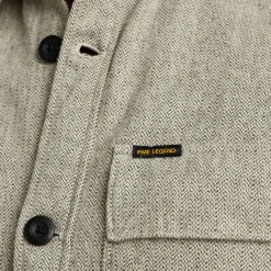 PME Legend Tops*Shirt Jacket In Cotton Grey