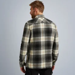 PME Legend Tops*Shirt Jacket With Check Pattern Grey
