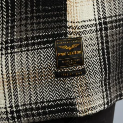 PME Legend Tops*Shirt Jacket With Check Pattern Grey