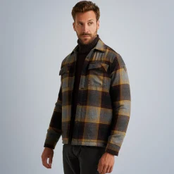 PME Legend Tops*Shirt Jacket With Check Pattern Brown
