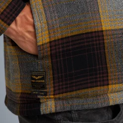 PME Legend Tops*Shirt Jacket With Check Pattern Brown