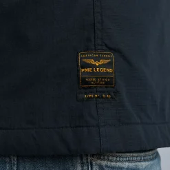 PME Legend Tops*Shirt Jacket With Rib Structure Blue