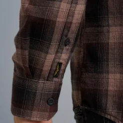 PME Legend Tops*Shirt With Check Pattern Brown