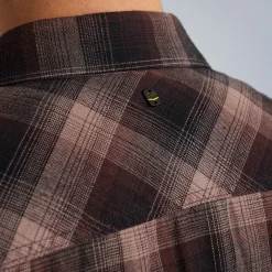 PME Legend Tops*Shirt With Check Pattern Brown