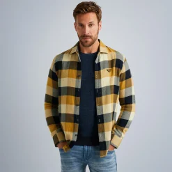 PME Legend Tops*Shirt With Check Pattern Brown
