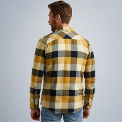 PME Legend Tops*Shirt With Check Pattern Brown
