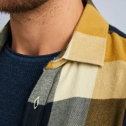 PME Legend Tops*Shirt With Check Pattern Brown