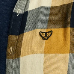 PME Legend Tops*Shirt With Check Pattern Brown