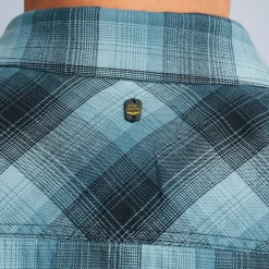 PME Legend Tops*Shirt With Check Pattern Blue