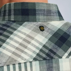 PME Legend Tops*Shirt With Check Pattern Green