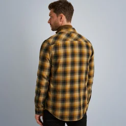 PME Legend Tops*Shirt With Check Pattern Brown