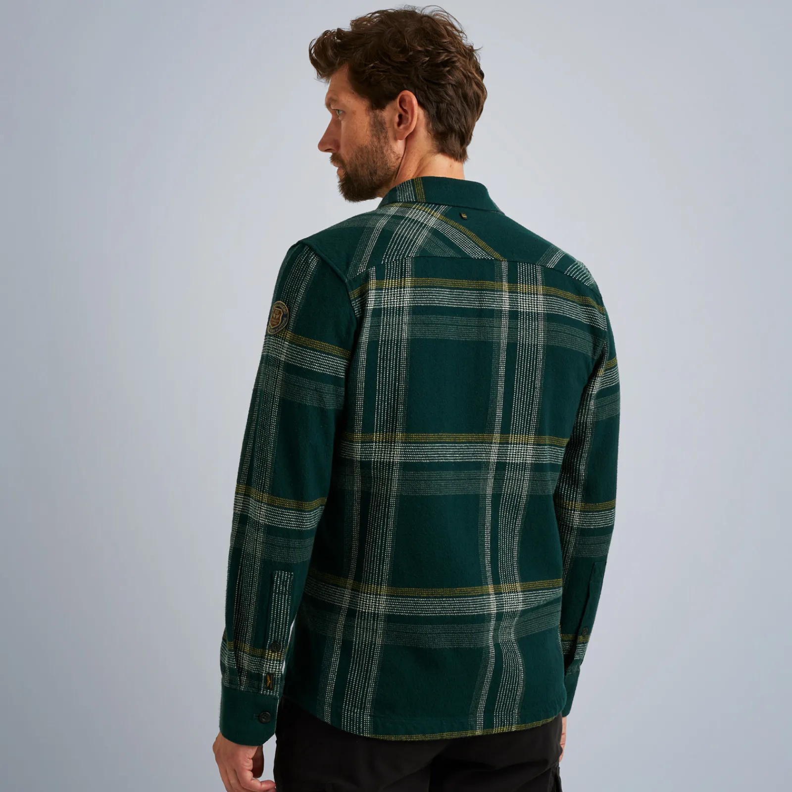 PME Legend Tops*Shirt With Check Pattern Green