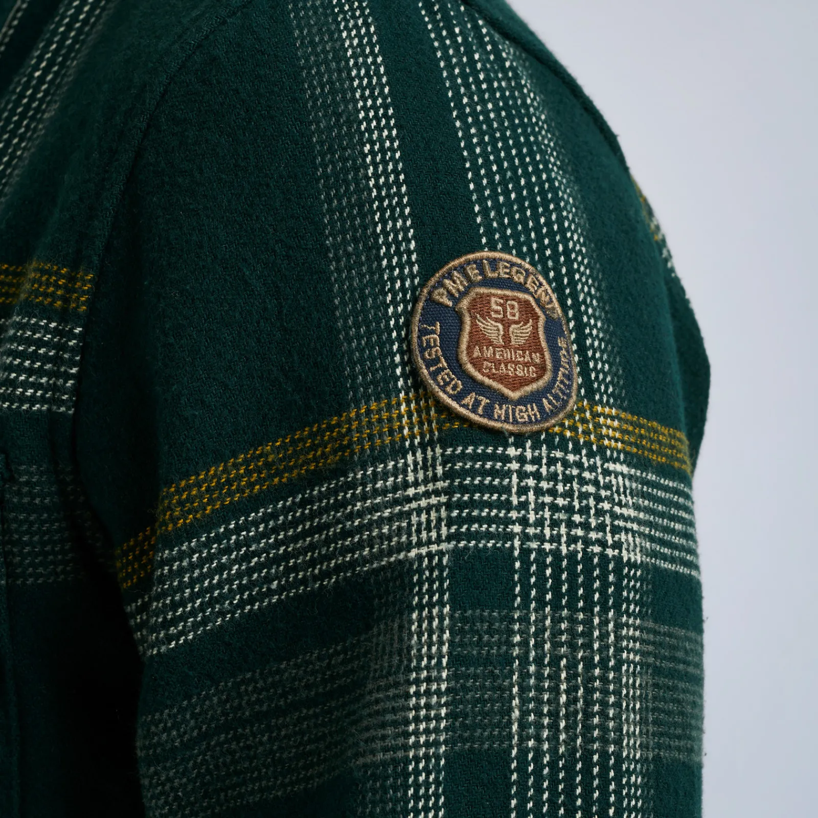 PME Legend Tops*Shirt With Check Pattern Green