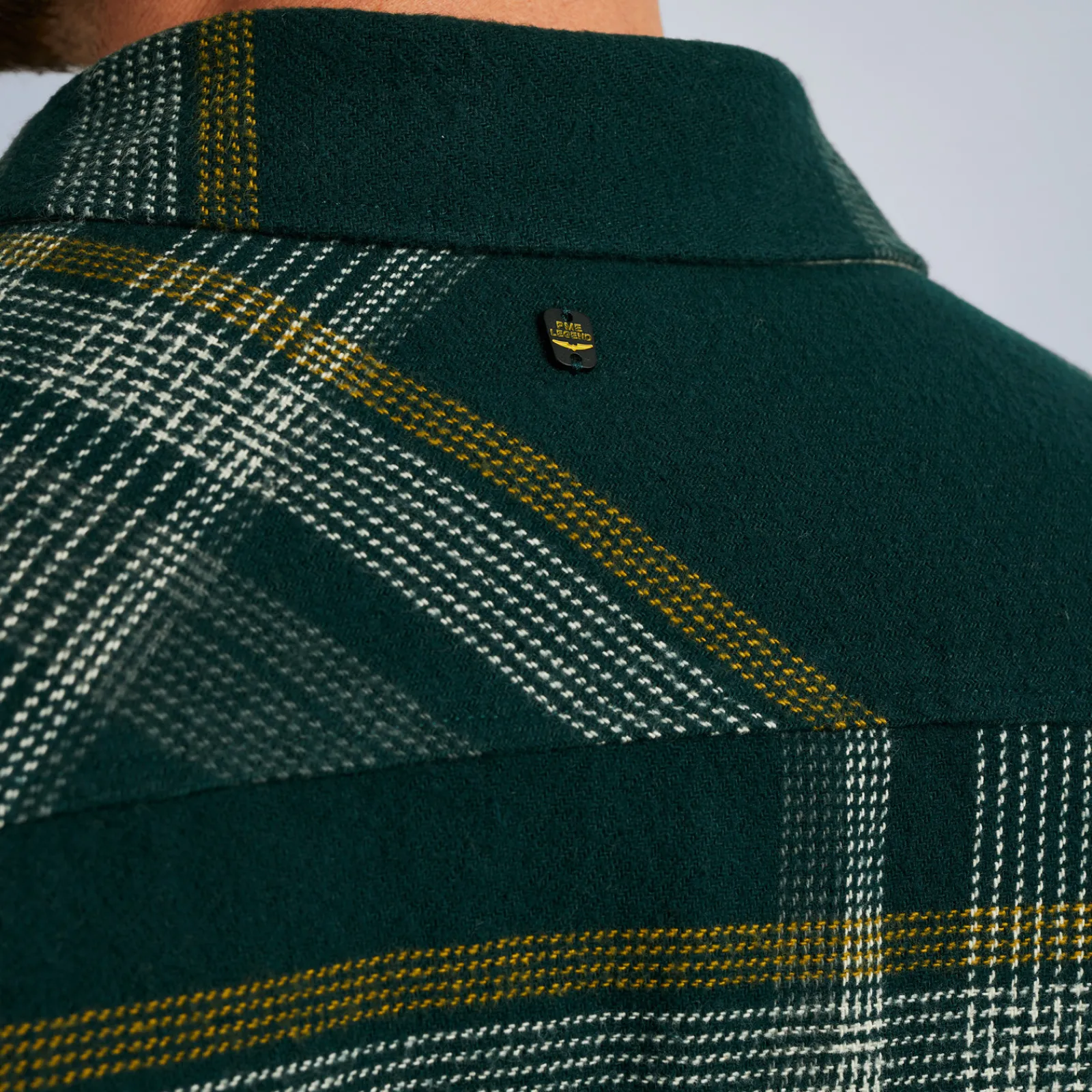 PME Legend Tops*Shirt With Check Pattern Green