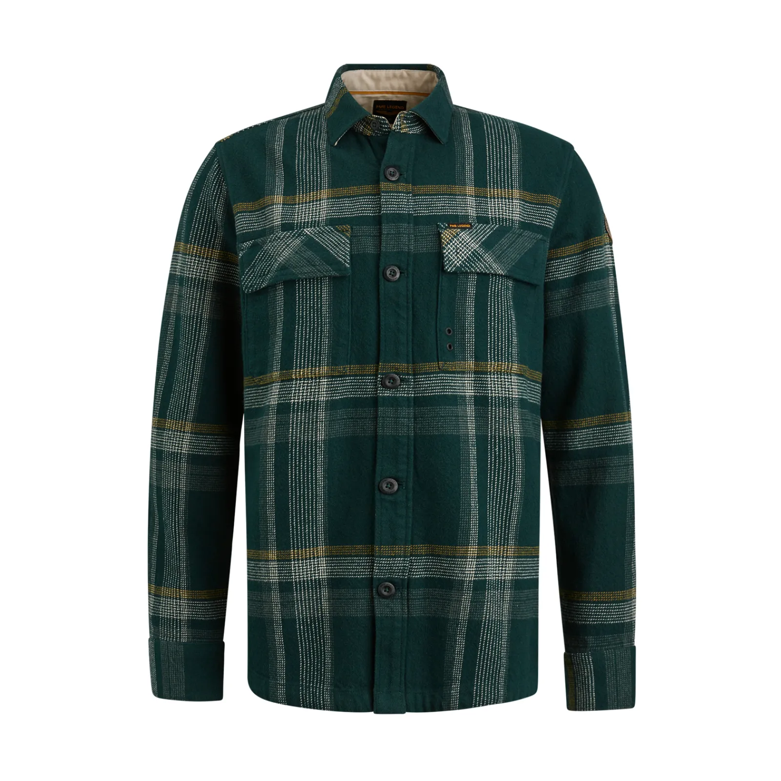 PME Legend Tops*Shirt With Check Pattern Green