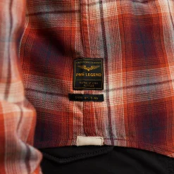 PME Legend Tops*Shirt With Check Pattern Red