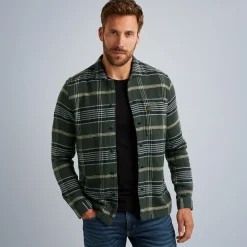 PME Legend Tops*Shirt With Check Pattern Green