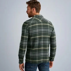 PME Legend Tops*Shirt With Check Pattern Green