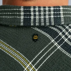 PME Legend Tops*Shirt With Check Pattern Green