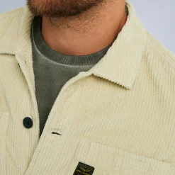 PME Legend Tops*Shirt With Corduroy Texture Grey