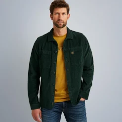 PME Legend Tops*Shirt With Corduroy Texture Green