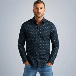 PME Legend Tops*Shirt With Print Blue