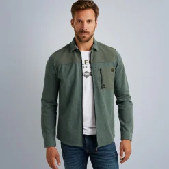 PME Legend Tops*Shirt With Zipper Green