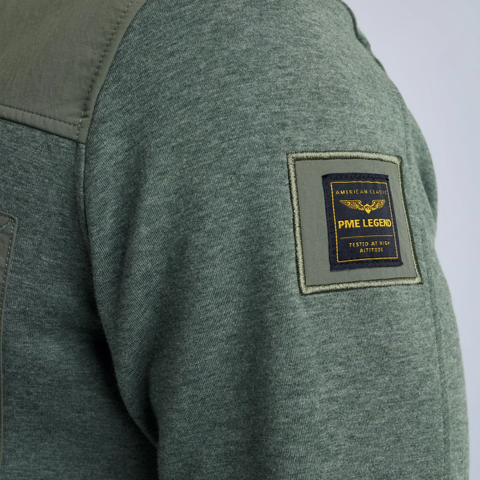 PME Legend Tops*Shirt With Zipper Green