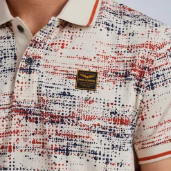 PME Legend Tops*Short Sleeve Polo Jersey Aop Beige