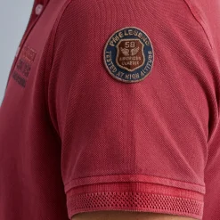 PME Legend Tops*Short Sleeve Polo Pique Gd Red
