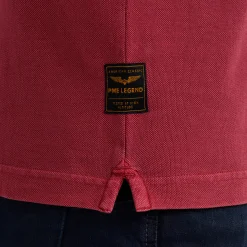 PME Legend Tops*Short Sleeve Polo Pique Gd Red