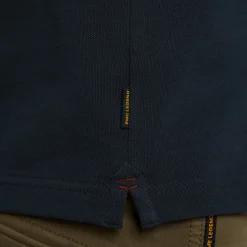 PME Legend Tops*Short Sleeve Polo Solid Pique Blue