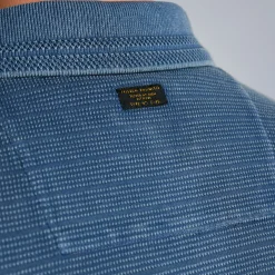 PME Legend Tops*Short Sleeve Polo Structured Blue
