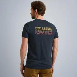 PME Legend Tops*Short Sleeve R-Neck Open End Jersey Blue