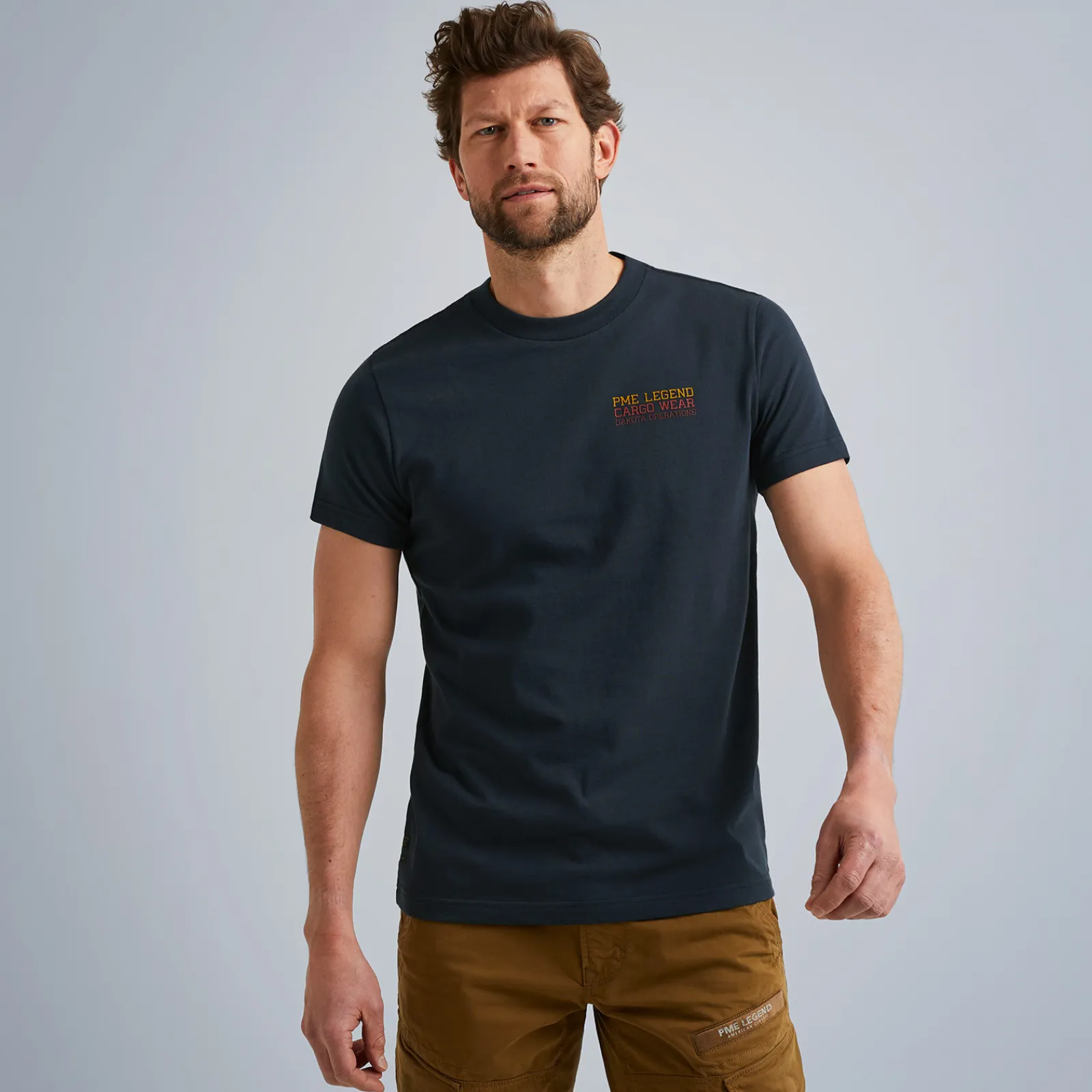 PME Legend Tops*Short Sleeve R-Neck Open End Jersey Blue