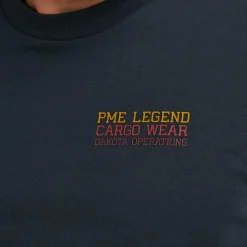 PME Legend Tops*Short Sleeve R-Neck Open End Jersey Blue
