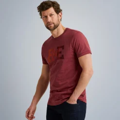 PME Legend Tops*Short Sleeve R-Neck Slub Jersey Red