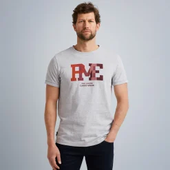 PME Legend Tops*Short Sleeve R-Neck Slub Jersey Grey