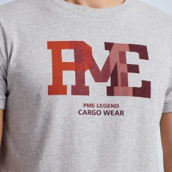 PME Legend Tops*Short Sleeve R-Neck Slub Jersey Grey