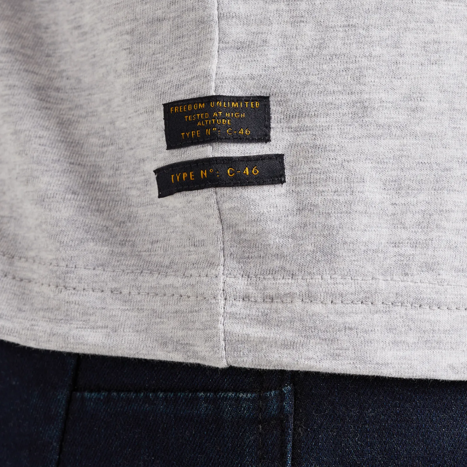 PME Legend Tops*Short Sleeve R-Neck Slub Jersey Grey