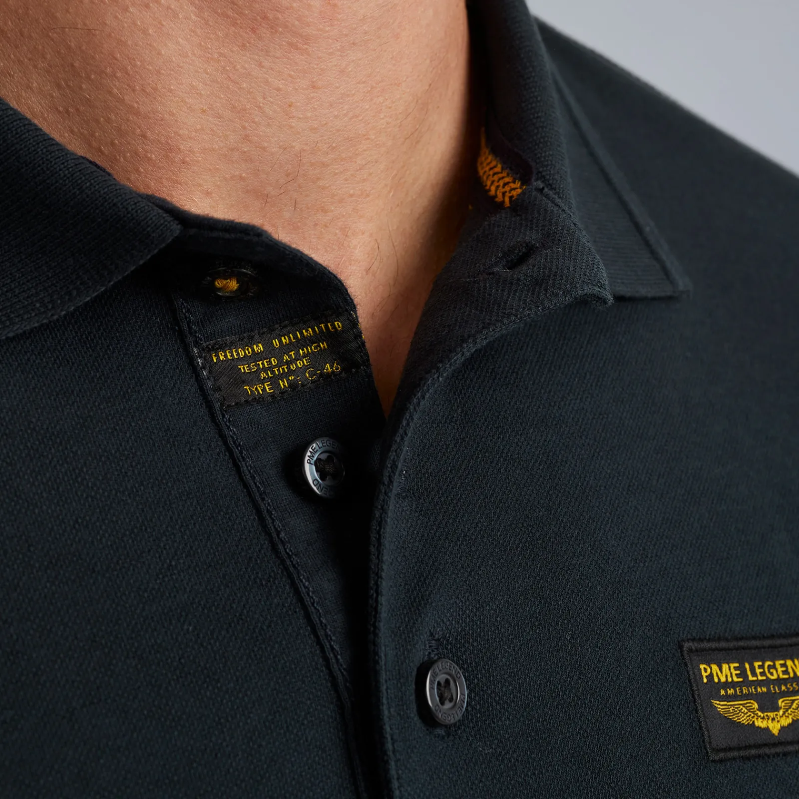 PME Legend Tops*Short Sleeve Trackway Polo Blue
