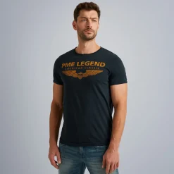 PME Legend Tops*Short Sleeve T-Shirt Blue