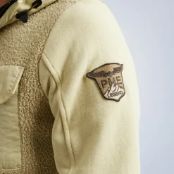 PME Legend Tops*Sweat Jacket In A Material Mix Grey