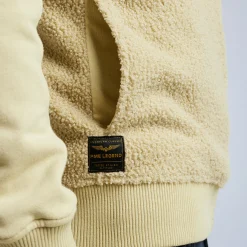 PME Legend Tops*Sweat Jacket In A Material Mix Grey