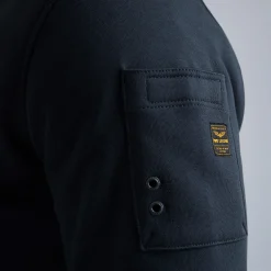 PME Legend Tops*Sweat Jacket In Terry Fabric Blue