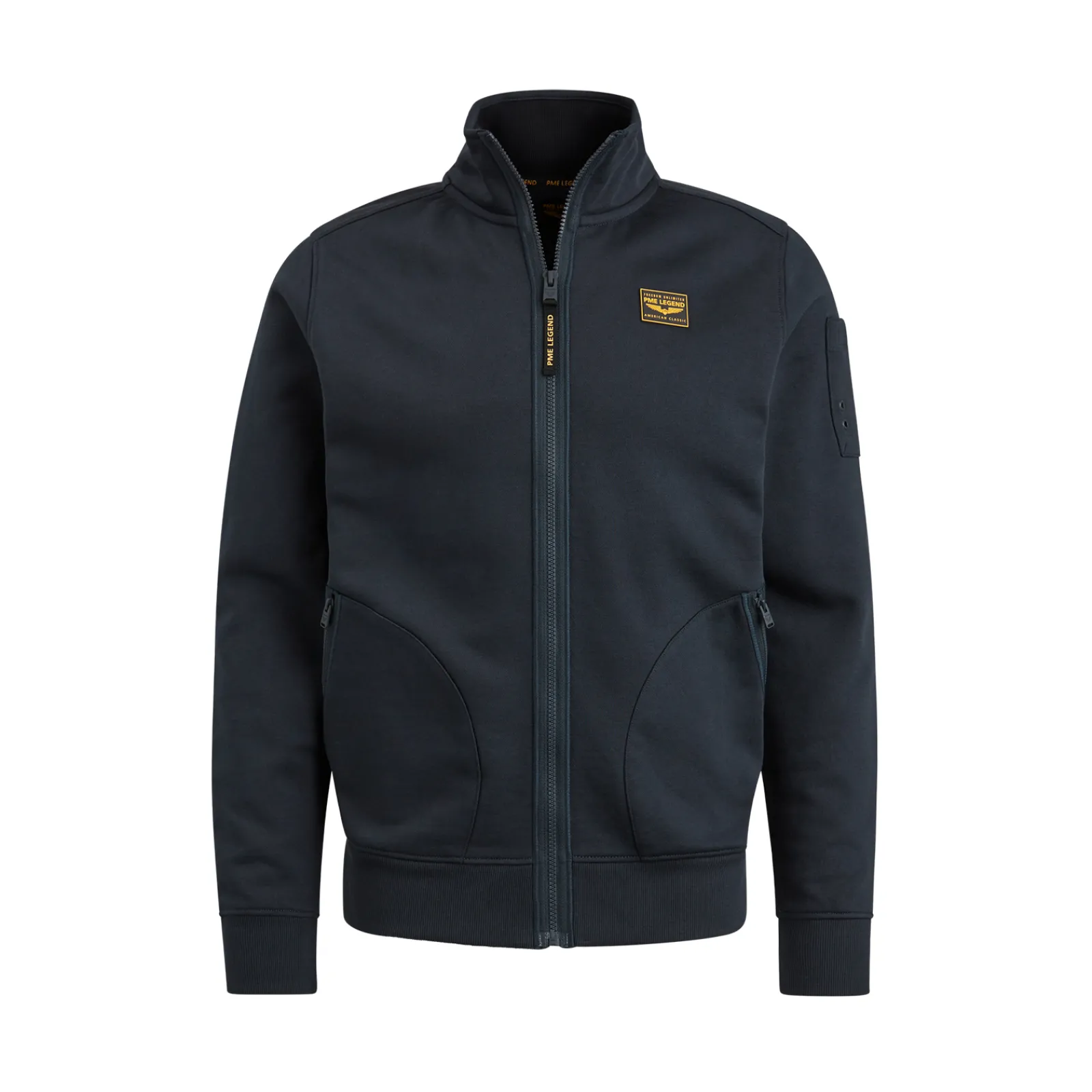 PME Legend Tops*Sweat Jacket In Terry Fabric Blue