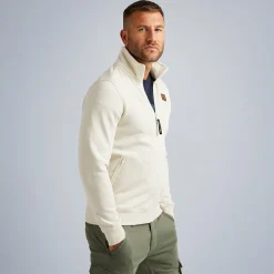 PME Legend Tops*Sweat Jacket In Terry Fabric Beige