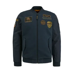 PME Legend Tops*Sweat Jacket With Badges Blue